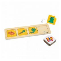 Jeu éducatif en bois - Cartes séquences Le jardin pour enfants de 3 ans et plus