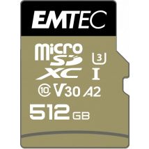 Memoria flash Emtec ECMSDM512GXC10SP 512 GB MicroSDXC UHS-I Classe 10 - Nuovo