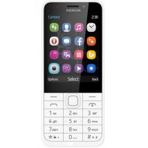 Nokia 230 DS 7,11 cm (2.8 ) 92 g Argent, Blanc Téléphone numérique