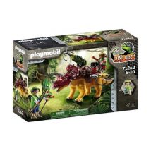PLAYMOBIL - 71262 - Dino Rise - Tricératops et soldats