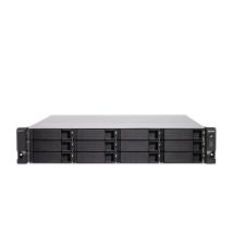 QNAP TS-h1283XU-RP NAS Rack (2 U) Intel Xeon E E-2236 128 Go DDR4 0 To QuTS hero Negro, Gris - Nuevo