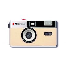 Appareil photo argentique compact AgfaPhoto 35mm Réutilisable Beige