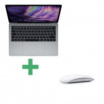 Apple MacBook Pro Retina i5 (2017) 13,3 , 2,3 Ghz 256 Go SSD 8 Go Intel Iris Plus Graphics 640, Gris Sidéral - AZERTY FR - Magic Mouse 2 Blanche 