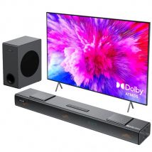 Barre de son Hiwill A312 3.1.2 Dolby Atmos 400W TV Home Cinéma - Avec Caisson 5.25 - Noir