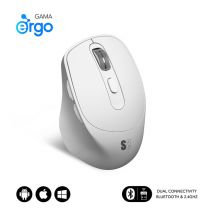 SUBBLIM Ratón CURVE ERGO DUAL MOUSE BATTERY BLACK - Nuevo
