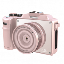 Appareil photo numérique 4K 48MP zoom numérique 18X/stabilisation/autofocus Pink