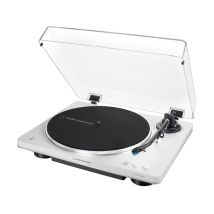 Audio-Technica AT-LP70XBT Giradischi a trazione a cinghia Argento, Bianco Completamente automatico - Nuovo