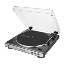 Audio-Technica AT-LP60XUSB Tocadiscos de tracción por correa Gris, Metálico Totalmente automático - Nuevo