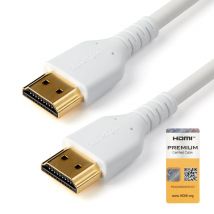 StarTech.com Cable de 2m HDMI 2.0 Certificado Premium de alta velocidad con Ethernet - Durable - UHD 4K 60Hz - con Fibra de Aramida - HDMI 2.0 - TPE -