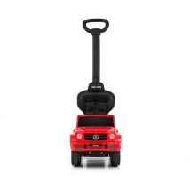 Milly Mally Porteur Mercedes G350D Rosso con Barra di Spinta - Veicolo Educativo - Nuovo