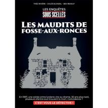 Jeu d'enquête sous scellés Enigami Les Maudits de Fosse-aux-Ronces Jeu narratif investigation Français Boîte physique Noir