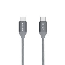 nevox 1654 cable USB USB 2.0 2 m USB C Gris, Plata - Nuevo