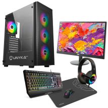 Epical-Q Pack Xplus91 AMD Ryzen 5 4500, 32GB, 1TB SSD NVME + RTX 3050 + Windows 11 Pro + Monitor 24 75hz FHD + Combo Gaming - Nuevo