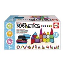 Magnetics Mallette - Juego de construcción - EDUCA - 18 bloques magnéticos, 2 animales, 8 tarjetas - A partir de 3 años - Nuevo