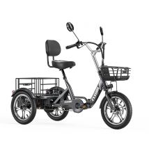 Tricycle cargo électrique Cysum T1 Pro : moteur 250 W, batterie 48 V 22 Ah, pneus 16 x 2,3 pouces