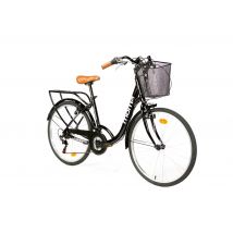 Vélo de Ville City Classic 26 , Aluminium SHIMANO 18v, Noir
