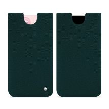 Apple iPhone 15 Funda de piel - Funda - Verde - Piel saffiano - Nuevo