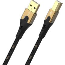 OEHLBACH USB Primus B cable USB USB 2.0 2 m USB A USB B Negro, Oro - Nuevo
