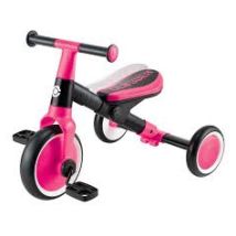 Triciclo Educativo 2 En 1 Evolutivo Fucsia y Negro - Nuevo