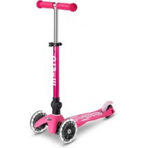 Trottinette 3 Roues Mini Micro Deluxe Pliable avec LED Rose