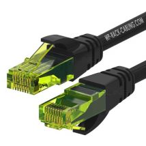 WP WPC-PAT-6AU020BL cable de red Negro, Verde 2 m Cat6a U/UTP (UTP) - Nuevo