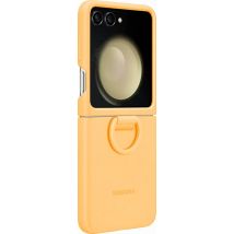 Coque Samsung Galaxy Z Flip 5 Silicone avec anneau - Abricot