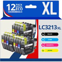 123CONSOMMABLES - LC3213 LC3211 - Cartouches d'encre Compatible pour Brother LC3213 DCP-J572DW MFC-J497DW MFC-J491DW MFC-J895DW DCP-J774DW DCP-J772DW 