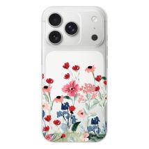 Funda de silicona - Compatible con Apple iPhone 17 Pro - diseño printemps en fleurs - Nuevo