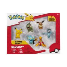Figuras Pokémon JAZWARES Pack de figuras de batalla 6 figuras pintadas 5 cm Rojo/Blanco/Amarillo - Nuevo