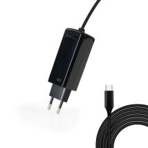 TooQ Cargador de portátil GAN USB-C PD 100W, Negro - Nuevo