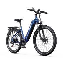 Vélo électrique de ville ONESPORT OT05, moteur 250 W, batterie 36 V 18,2 Ah, pneu 27,5 pouces-Bleu