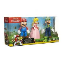 MARIO - Set de 3 figuras del Reino Champiñón - 10 cm - JAKKS - 491160 - Nuevo