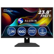 Schermo Alurin CoreVision 24 Full HD IPS 100Hz, 23,8 , VESA 75x75, LED, Alta Efficienza Energetica - Nuovo