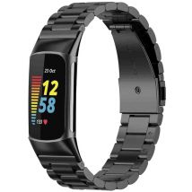 imoshion Bracelet en acier pour Fitbit Charge 5 - Noir