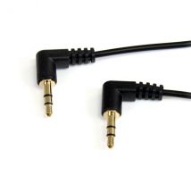 StarTech.com Cable de 91cm de Audio Estéreo 3,5mm Delgado de Ángulo Recto Acodado - Macho a Macho - Nuevo