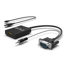Inca IVTH-02 câble vidéo et adaptateur 0,2 m HDMI Type A (Standard) VGA (D-Sub) Blanc