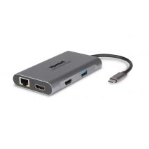 Hamlet HDKC-PD400H Docking Station cablata USB 3.2 Gen 1 (3.1 Gen 1) Tipo-C Grigio - Nuovo