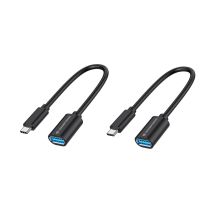 Conceptronic ABBY11B câble USB USB 3.2 Gen 1 (3.1 Gen 1) 0,2 m USB C USB A Noir