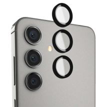 CASE MATE Protection Caméra pour Galaxy S24 Aluminium Ring Lens Antichoc Noir transparent