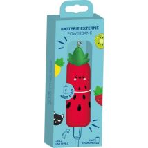 Batterie externe Yello koko Powerbank 4800 mAh Fraise Rouge