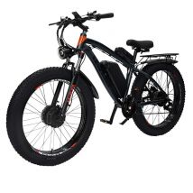 GUNAI GN88 VTT électrique 26 * 4.0 Gros Pneu 1000W * 2 moteurs Top 55 km/h 48V 23Ah Batteire
