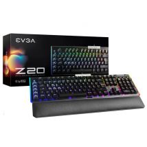 EVGA Z20 teclado Juego USB Alemán Negro - Nuevo
