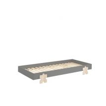 Cama Apilable Modulo Puzzle Gris 90x200 cm - Diseño Minimalista y Práctico - Nuevo