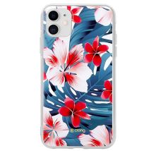 Coque pour iPhone 11 Modèle Flower Case Élégant et Résistant Bleu / Rose