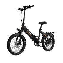Bicicletta Elettrica PIXAR Rusher | Velocità Massima 25 km/h | Autonomia 30 km | Motore 250W | Batteria 48V 12.8Ah | Pnei da 20 PolliciT | Nero - 
