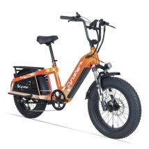 Bicicleta Eléctrico Glider | Motor 250W | Batería 52V 15.6Ah | Neumáticos de 20 Pulgadas | Velocidad Máx 25 km/h | Autonomía 100 km | Color Naranja - 