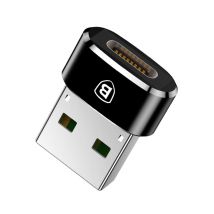 Baseus Adaptador de USB-A (macho) a USB-C (hembra) - OTG - Negro - Nuevo