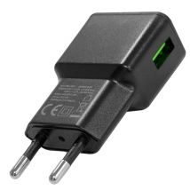 Partel Cargador de red compacto y ligero Dual USB-A 12W 2.4A Grab'N Go Negro - Nuevo