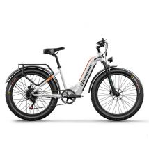 Vélo Électrique MX06 1000 W, Pneus Larges De 26 Pouces, Batterie Samsung 17,5 Ah, Blanc
