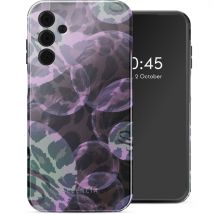 Selencia Coque arrière Vivid pour Samsung Galaxy A15 (5G) - Leo Bubble Green